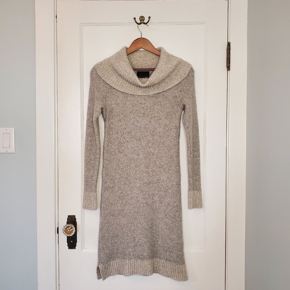 Cynthia Rowley Lamb’s Wool Sweater Dress – Size XS – Pale Grey